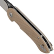 Bestech Torpedo Knife Beige G10, Black Stonewashed / Satin D2 (BG17B-2)