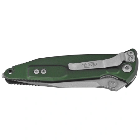 Microtech Socom Elite S/E-M Knife Emerald Green Aluminum, Apocalyptic M390 by Tony Marfione (160-10APEG)