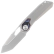 Remette RT-Peregrine Falcon Knife Gray/Thunder Lightning Titanium, Hand Fine Grinding Pearlescent M390 (RTT1-G)
