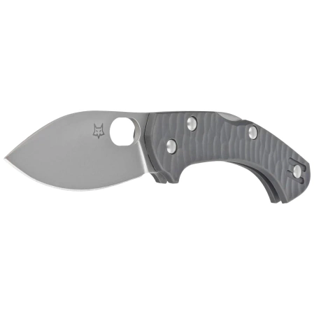 Fox Zero 2.0 Desert Warrior Gray FRN, Coarse Stonewashed Becut by Jens Ansø knife (FX-311 GY)
