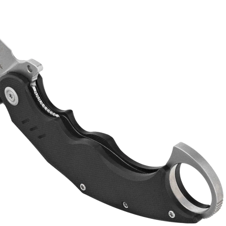 Nóż składany Kubey Wrath Black G10, Beadblasted 14C26N by MUZI Design (KU261A)