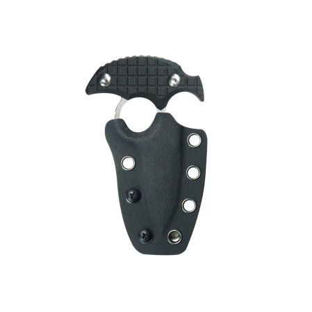 Nóż Kubey Cavy Black G10, Stonewashed 14C28N by MUZI Design (KU403A)