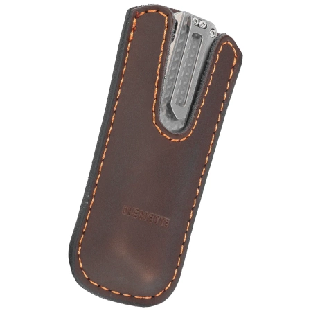 Remette RT-Sharp Leopard Knife Titanium, Manual Fine Grinding Pearlescent/Manual Wire Drawing M390 (ZL301A)