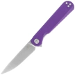 Bestechman Flick Knife Purple G10, Satin/Stonewashed D2 by Ostap Hel (BMK13B)