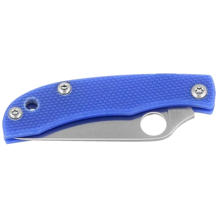 Spyderco Honeybee Knife Blue G10, Satin 12C27 (C137GBLP)