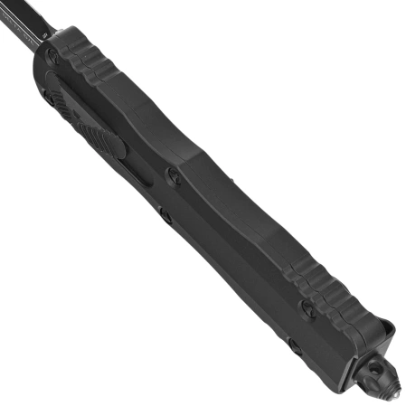 Microtech Dirac Delta D/E OTF Knife Black Aluminum, Tactical M390 by Tony Marfione (227-1T)