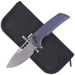 WE Knife Mini Malice Bronze Titanium, Silver Bead Blasted CPM 20CV by Ferrum Forge Knife Works (WE054BL-3)