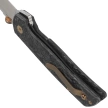 Fox Original Gangster LE No 346/350 Dark Matter Fat Carbon, Satin Elmax by Bob Terzuola Knife (FX-ATC-OG01 CFMC)