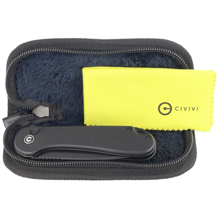 Civivi Button Lock Elementum II Knife Black G10, Black Stonewashed Nitro-V (C18062P-1)