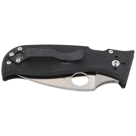 Spyderco Lil' Temperance 3 Black G-10 PlainEdge Knife (C69GP3)