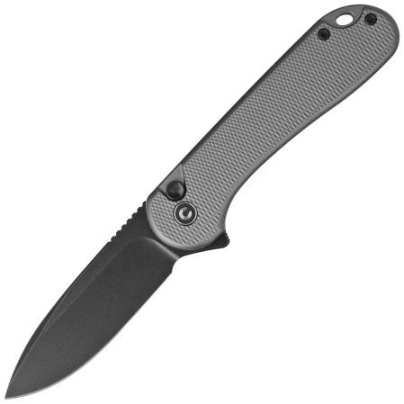 Civivi Button Lock Elementum II Knife Gray Aluminum, Black Stonewashed Nitro-V (C18062PD-1)