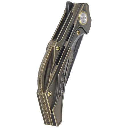 Nóż składany Bestech Vigil Bronze Titanium, Black Stonewashed M390 by Kombou (BT2201D)