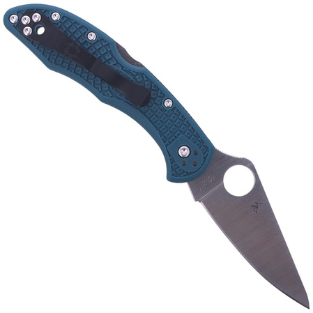 Spyderco Delica 4 Blue FRN K390 Plain (C11FPK390)