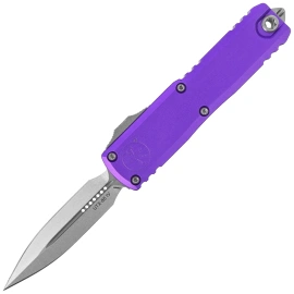 Nóż automatyczny OTF Microtech UTX-85 Gen IV D/E Purple Aluminium, Stonewashed M390MK by Tony Marfione (12324-10PU)