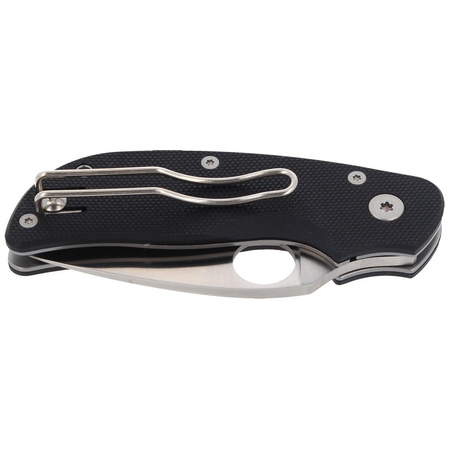 Spyderco CAT G-10 Black PlainEdge Knife (C129GP)