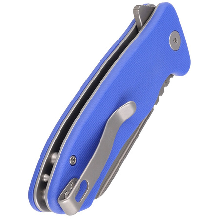 Nóż składany Kubey Creon Blue G10, Beadblasted AUS-10 (KU336C)