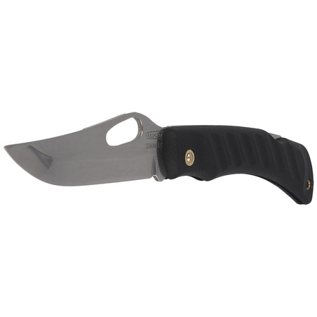Mikov Crocodile Black ABS Folding Knife, Mirror Finish (243-NH-1/B BLK)