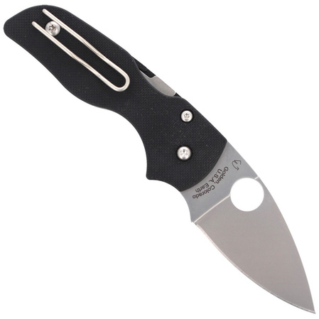 Nóż składany Spyderco Lil' Native G-10 Black Compression Lock Plain (C230GP)