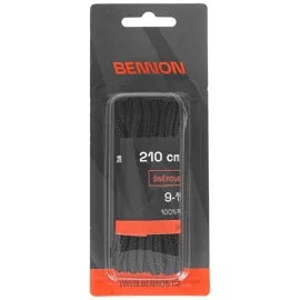 Sznurowadła Bennon owalne czarne 210cm (D31210)