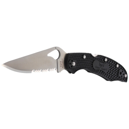 Spyderco Byrd Cara Cara 2 FRN Black, CombinationEdge (BY03PSBK2)