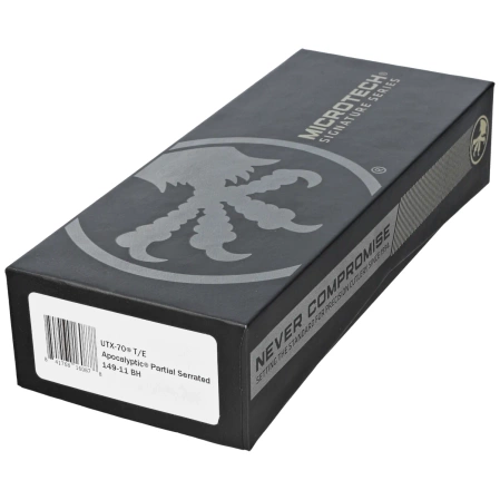 Microtech UTX-70 T/E Bounty Hunter Signature Distressed Green Aluminium, Apocalyptic P/S M390 (149-11BH)