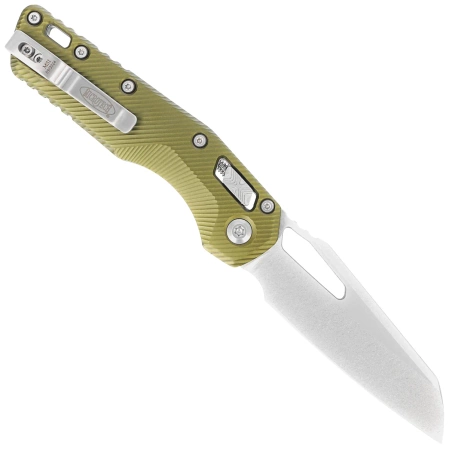 Nóż składany Microtech MSI S/E Fluted OD Green Aluminium, Stonewashed M390MK by Tony Marfione (210-10FLOD)