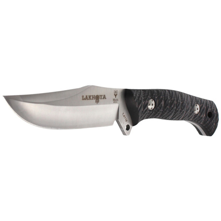 Muela Knife Full Tang Black Micarta, Satin 1.4116 (LAKHOTA-12M)