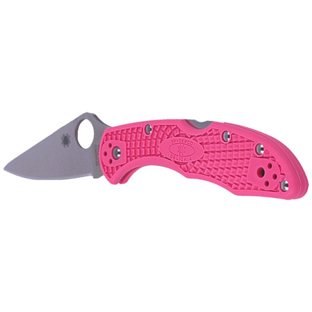 Nóż składany Spyderco Delica 4 FRN Pink, Plain CPMS30V (C11FPPNS30V)