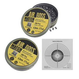 Apolo Air Boss Match Competition  AirGun Pellets .177/4.5 mm, 500 pcs 0.55g/8.48gr (30300)