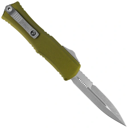 Microtech Hera II Mini Bayonet OTF Knife OD Green Aluminium, Apocalyptic M390MK by Tony and Sean Marfione (1701M-10APOD)