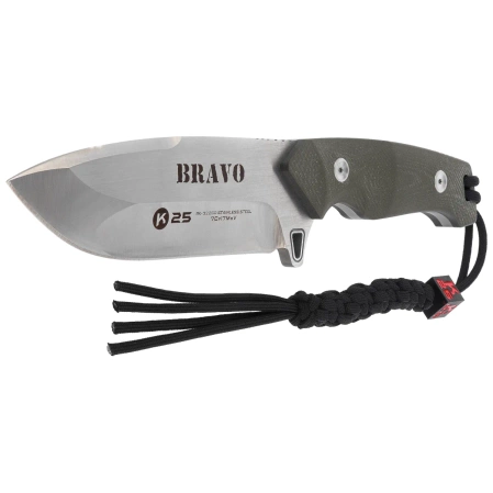 Nóż K25 Bravo Green G10, Satin/Brushed 7Cr17Mov (32260)