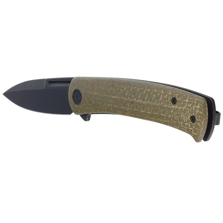 Civivi Cetos Green Micarta / Steel, Black Stonewashed 14C28N (C21025B-3)