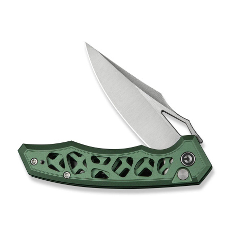 Civivi Anaaki Knife Green Aluminum, Satin Nitro-V (C24039-3)