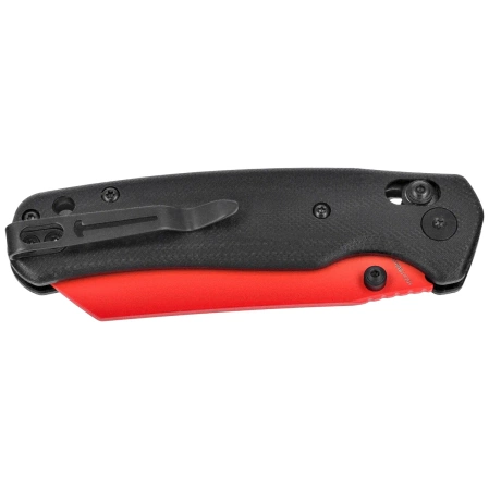 Bestechman Cicada's Wing Knife Black G10, Red 10Cr15MoV (BMK06F)
