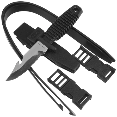 MAC Coltellerie Shark 9 Diving Knife Black PP, Satin W 1.4116 (MC SRK09.N)