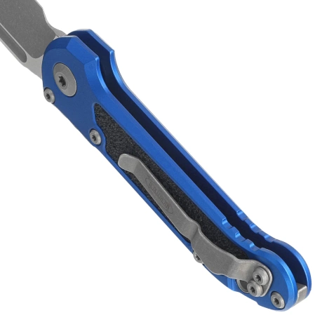 Microtech LUDT Gen III S/E Automatic Knife Blue Aluminum, Apocalyptic M390MK by Tony Marfione (1135-10APBL)