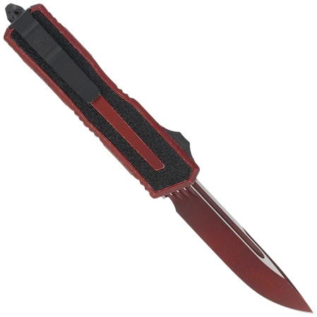Nóż automatyczny OTF Microtech Scarab II Gen III S/E Weathered Crimson Aluminium, Weathered Crimson M390MK by Tony Marfione (1278-1WCN)
