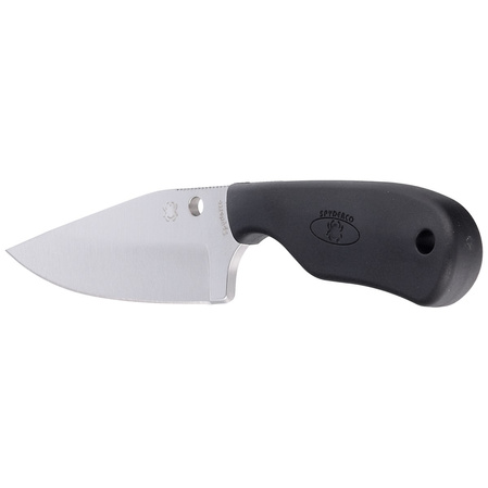 Spyderco Subway Bowie Black FRN, Satin Plain LC200N by Fred Perrin Knife (FB48PBK)