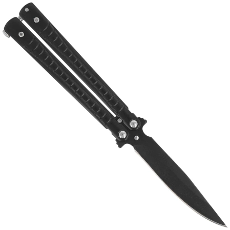 Martinez Albainox Balisong Knife Black Steel, Black 3Cr13Mov (02206)