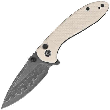 Nóż składany Civivi Faeger Ivory G10, Damascus (C24031-DS1)