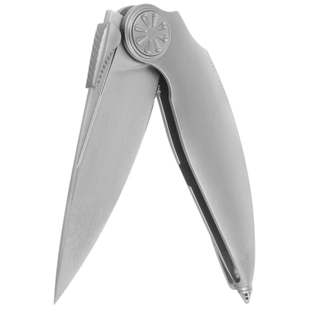 Nóż składany Rike Knife RK Predator-P Gray Titanium, Satin M390