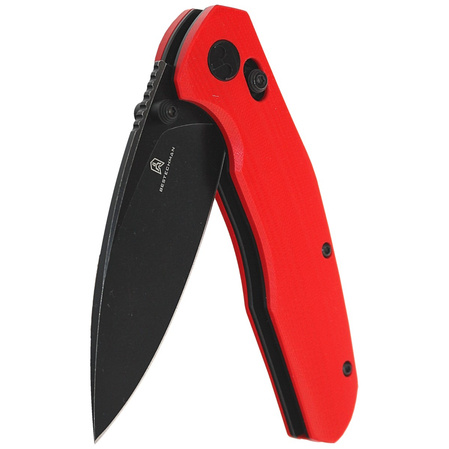 Bestechman Ronan Knife Red G10, Black Titanized Stonewashed 14C28N (BMK02J)
