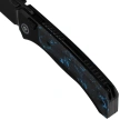 Remette RT-Steed Knife Black Titanium/Black-Blue Carbon Fiber, Black DLC M390 (RTWS-BL)