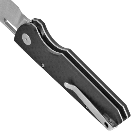 Nóż składany Bestechman Guardian Black G10 w/ Carbon Fiber Pattern, Satin D2 (BMK11B)