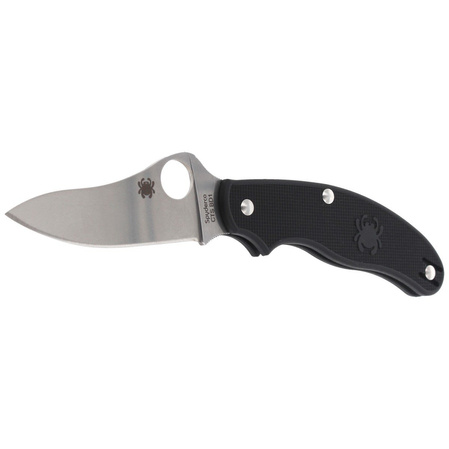 Spyderco UK Penknife Drop Point Knife Black FRN, Satin CTS BD1N by Sal Glesser (C94PBK3)