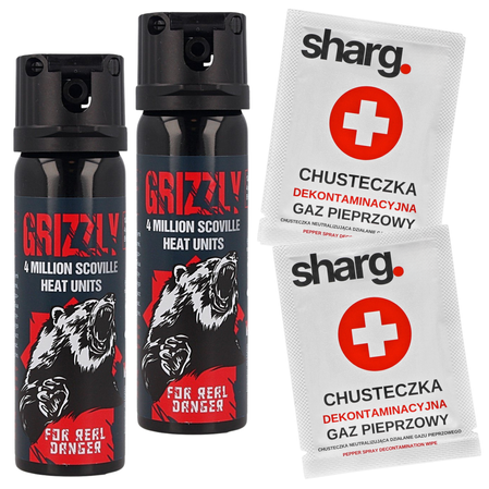 Sharg Grizzly Gel Pepper Spray 4mln SHU, 26.4% OC, 63ml Cone (13063-C)