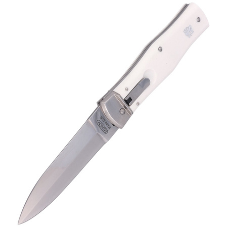 Mikov Predator White ABS, Mirror switchblade (241-NH-1/KP WHITE)