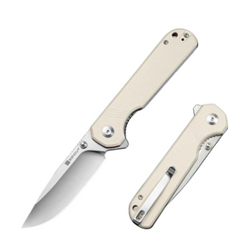 Sencut Aetheris Knife Ivory G10, Satin 9Cr18MoV (S24095-1)