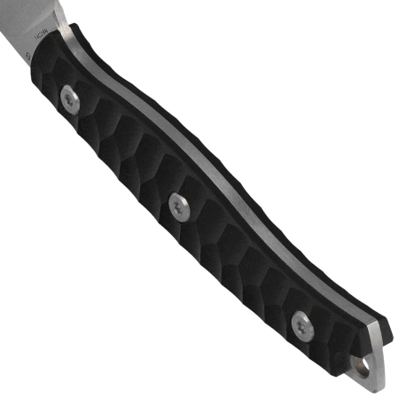 Bestech Heidiblacksmith #3 Upswept Knife Black G10, Satin 14C28N by Heidi (BFK08A)