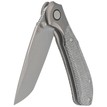 Bestech Constellation Knife Grey Titanium/Black Micarta, Dark Bead Blasted/Stonewashed MagnaCut by Munko Knives (BT2501A)